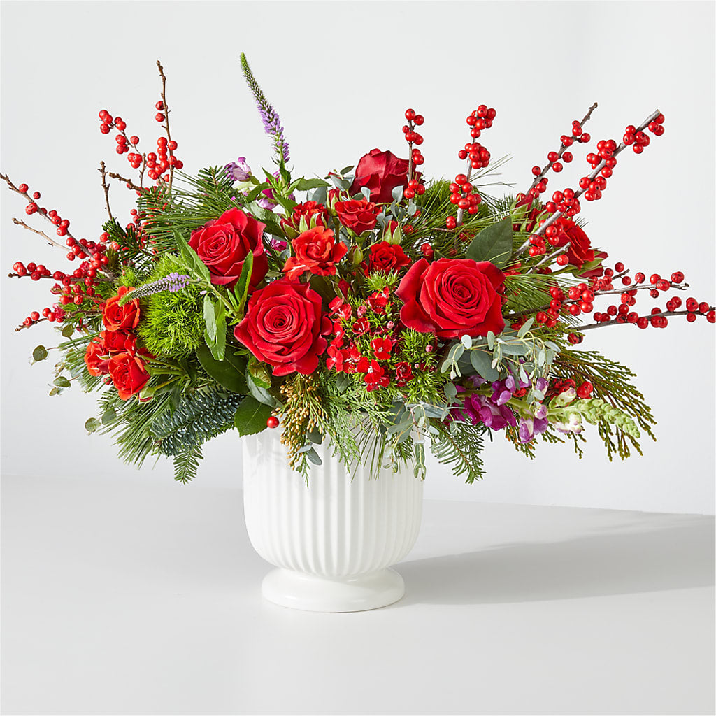 Big Red Bow Bouquet – Sb Floral Too, Davenport IA