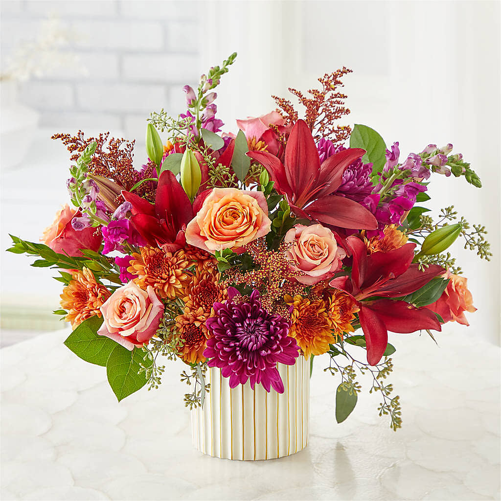 Burgundy Landscape Bouquet – Sb Floral Too, Davenport IA
