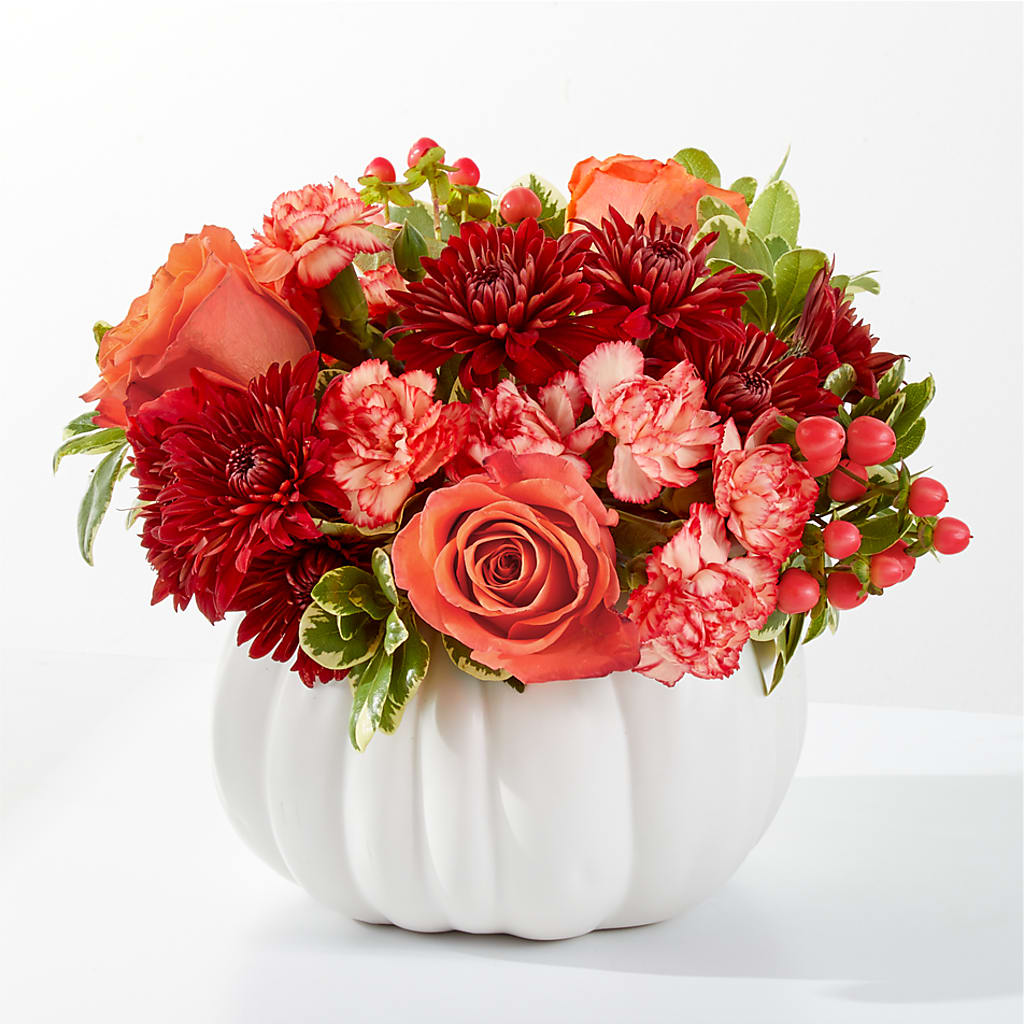 Autumn Air Pumpkin Bouquet – Sb Floral Too, Davenport IA
