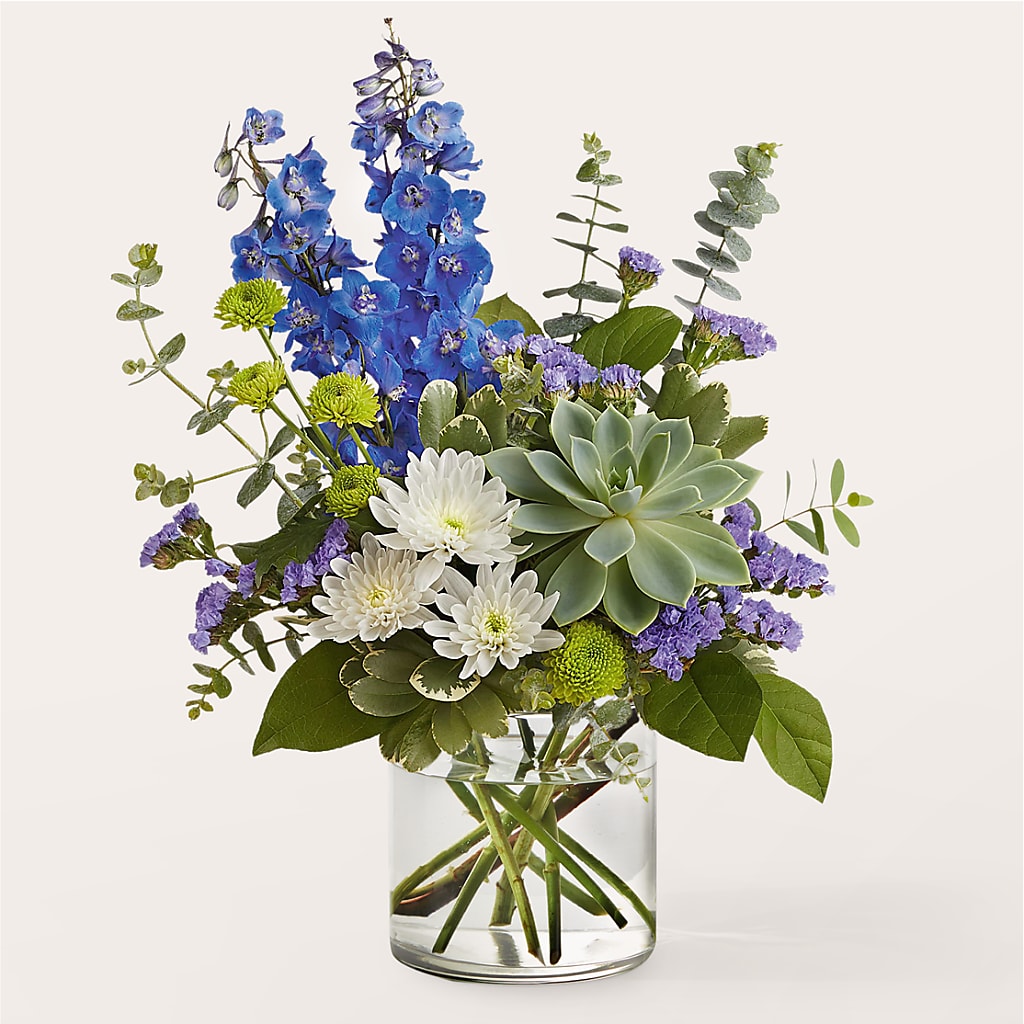 Cerulean Waves Bouquet – Sb Floral Too, Davenport IA