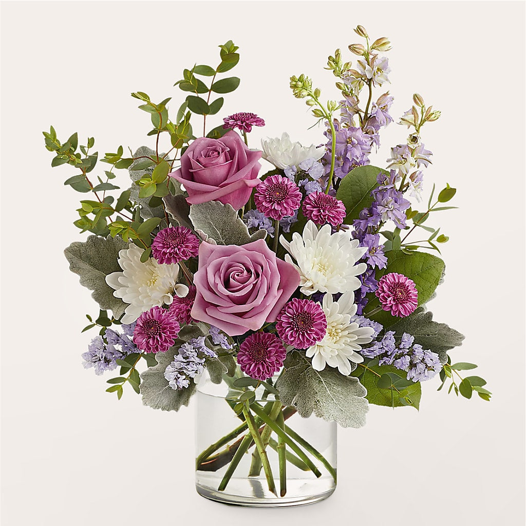 Violet Frost Bouquet – Sb Floral Too, Davenport IA