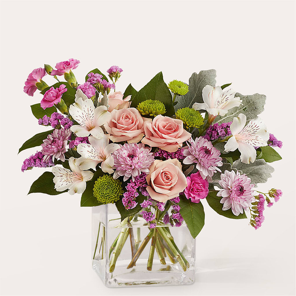 Pink Suede Bouquet – Sb Floral Too, Davenport IA