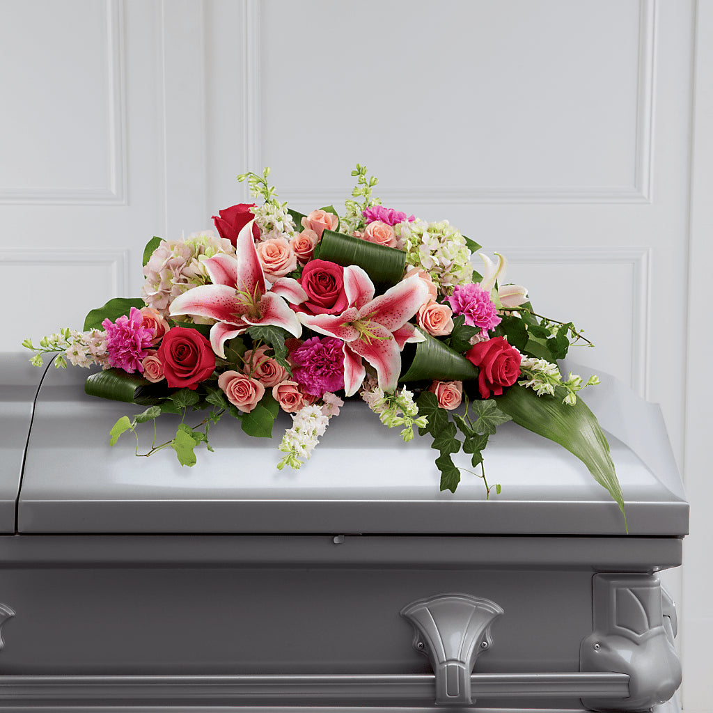 Splendid Grace Casket Spray – Sb Floral Too, Davenport IA