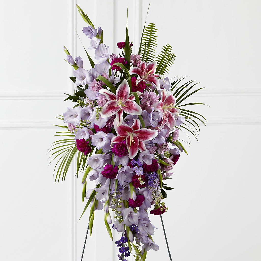 Tender Touch Standing Spray – Sb Floral Too, Davenport IA