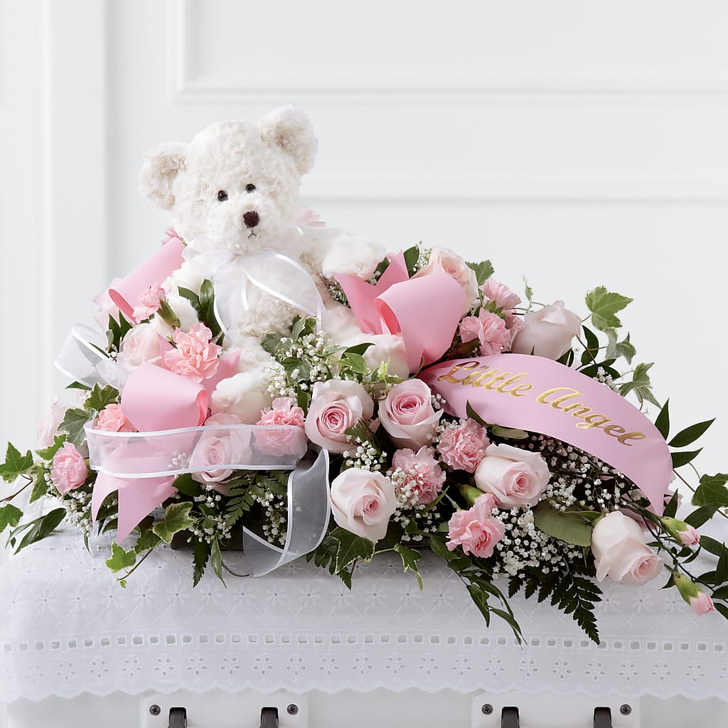 Touch of Sympathy Casket Spray – Sb Floral Too, Davenport IA