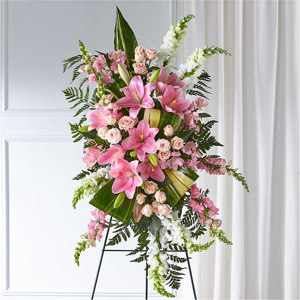 Elegant Embrace Standing Spray – Sb Floral Too, Davenport IA