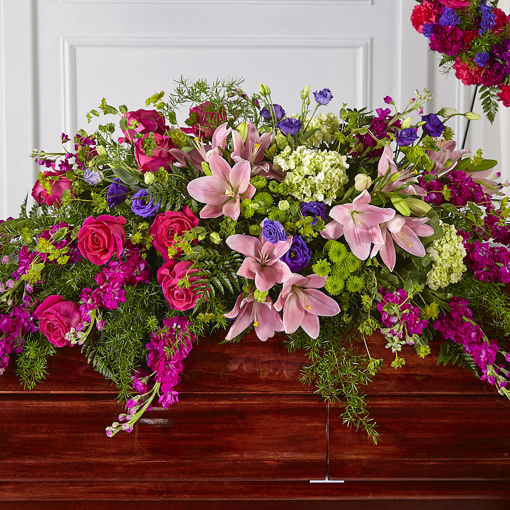 Radiant Tribute Casket Spray – Sb Floral Too, Davenport IA