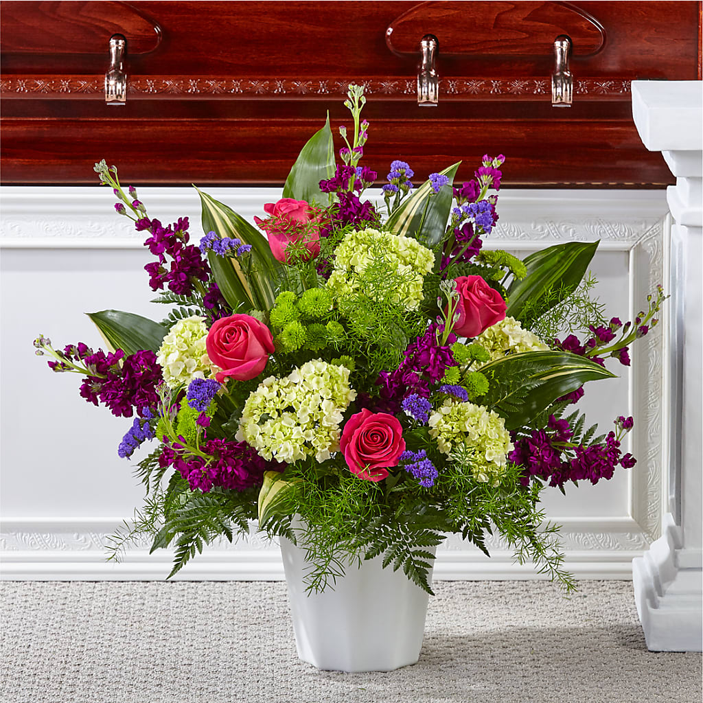 Beautiful Horizons Floor Basket – Sb Floral Too, Davenport IA