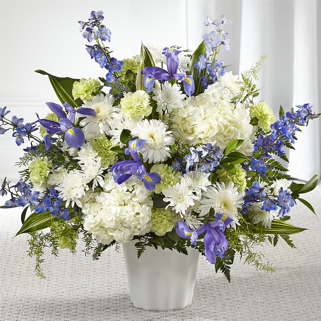 Soft Serenity Floor Basket – Sb Floral Too, Davenport IA