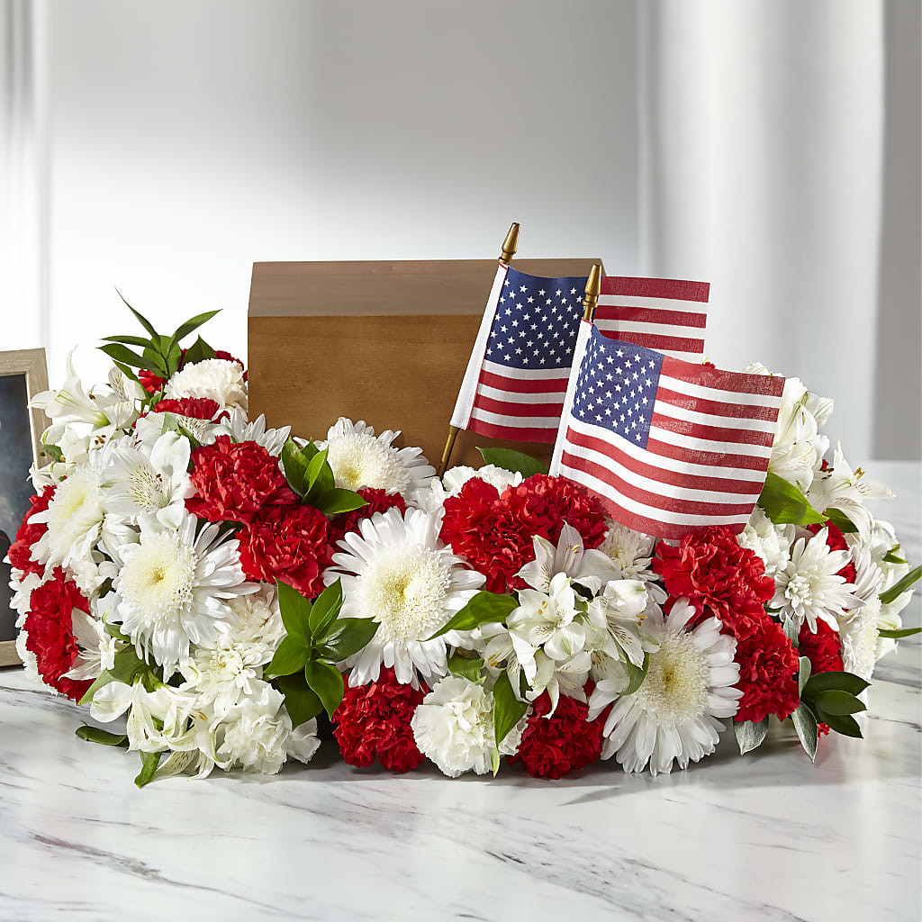 Spirit of Patriotism Cremation Adornment – Sb Floral Too, Davenport IA