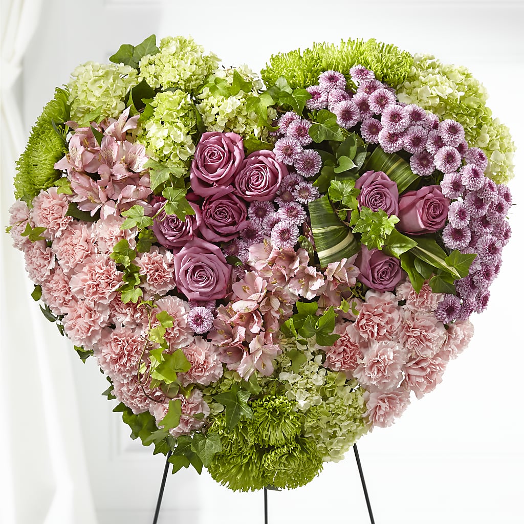 Heartwarming Standing Heart – Sb Floral Too, Davenport IA