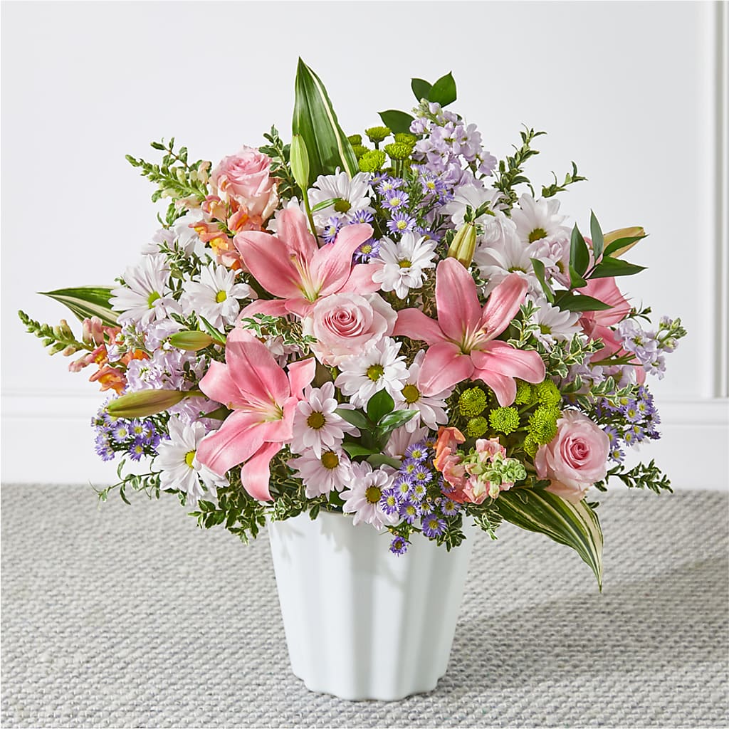 Abundant Compassion Floor Basket – Sb Floral Too, Davenport IA