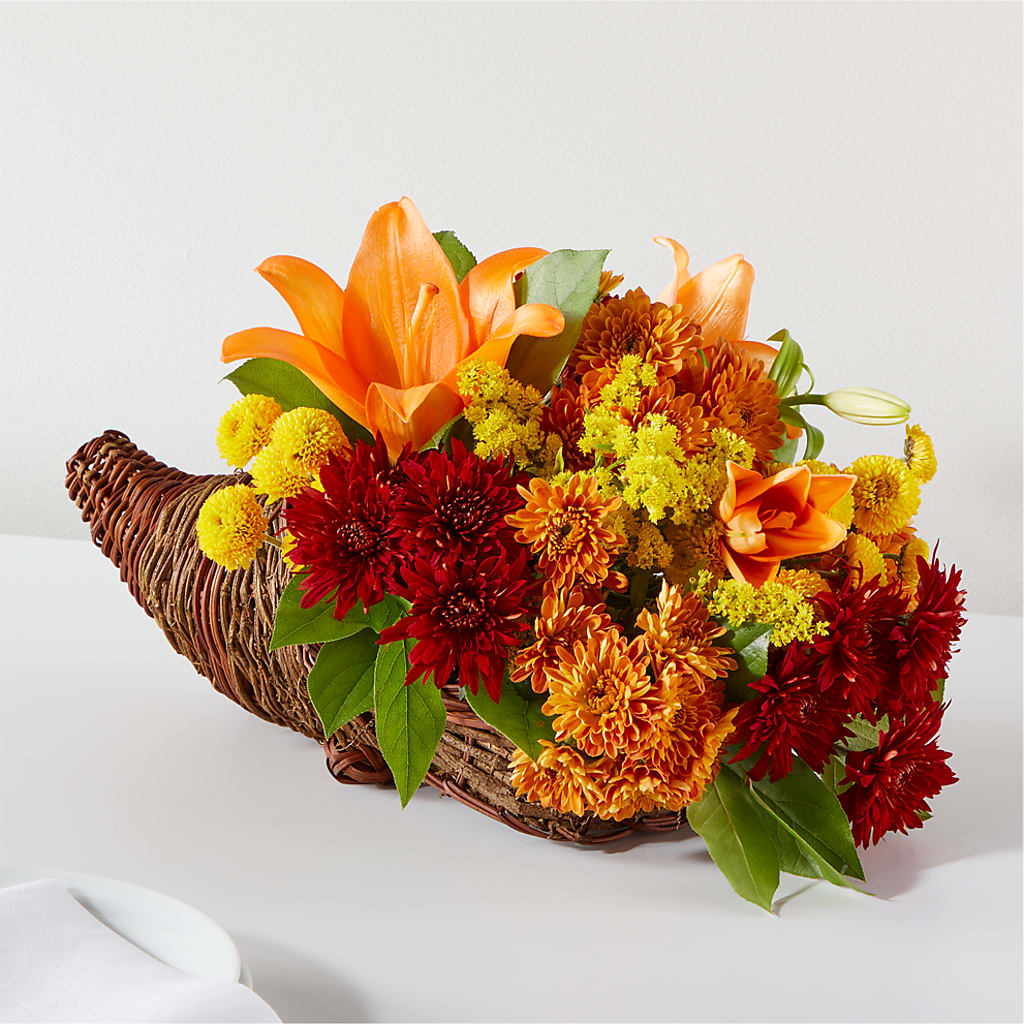 Bouquet of Blessings Cornucopia – Sb Floral Too, Davenport IA