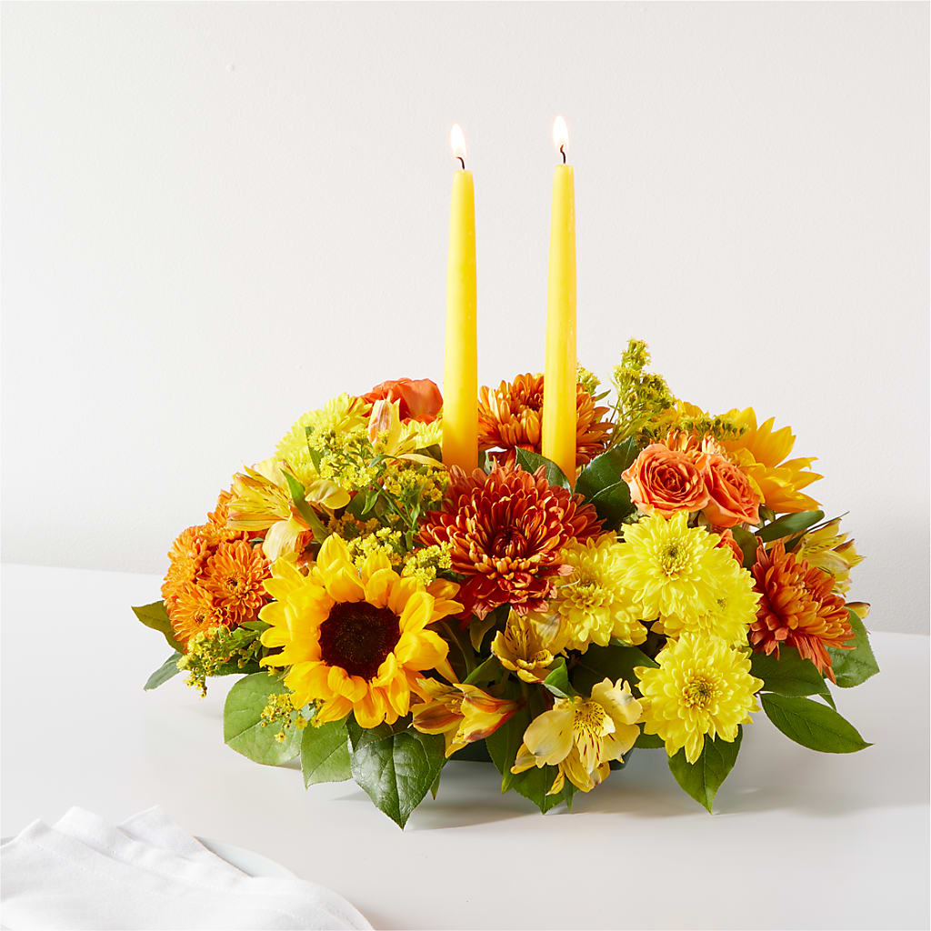 Autumn Harmony Centerpiece – Sb Floral Too, Davenport IA
