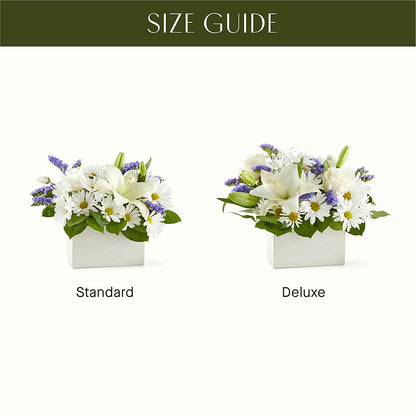 Beyond Blue Box Bouquet –  Sb Floral Too, Davenport IA