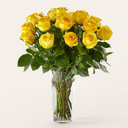 Long Stem Yellow Rose Bouquet –  Sb Floral Too, Davenport IA