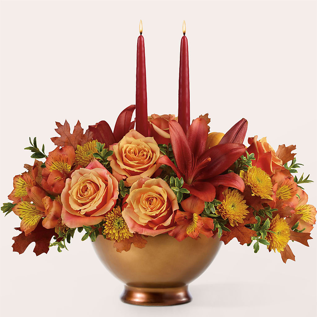Harvest Table Centerpiece –  Sb Floral Too, Davenport IA