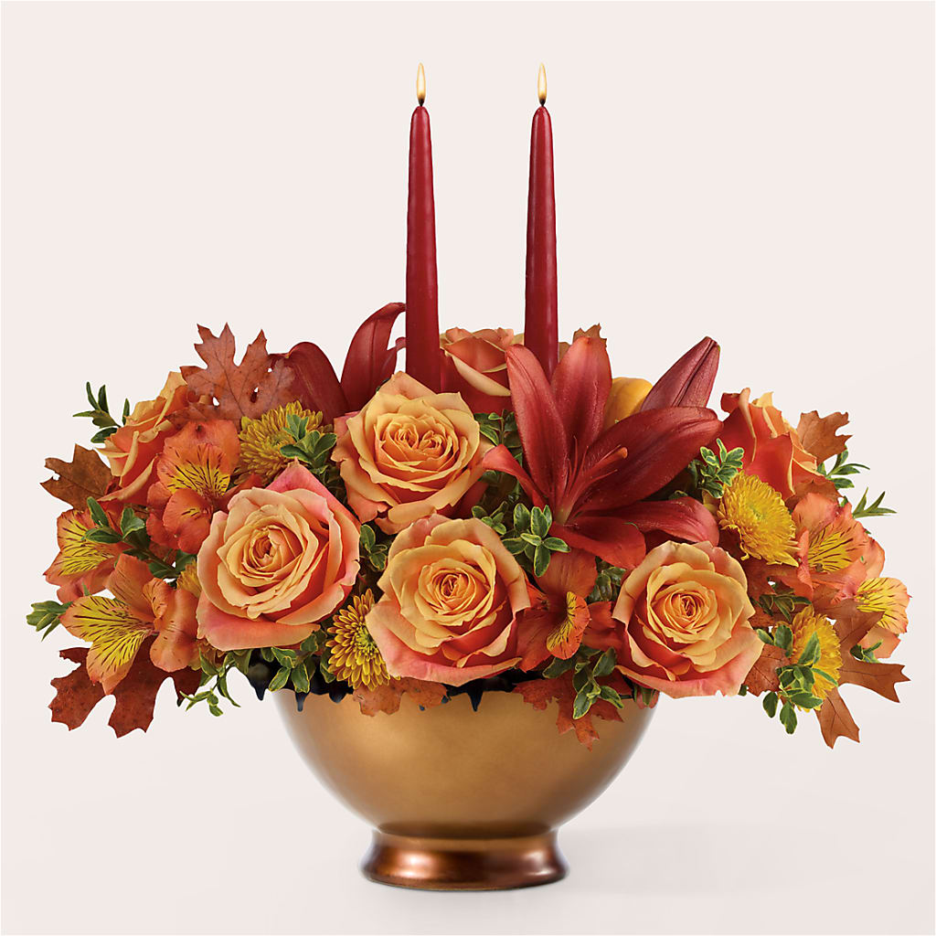 Harvest Table Centerpiece –  Sb Floral Too, Davenport IA