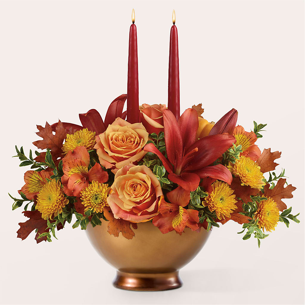 Harvest Table Centerpiece –  Sb Floral Too, Davenport IA