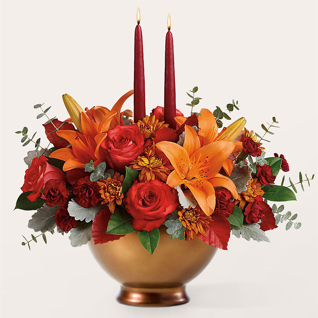 Fruits of Fall Centerpiece –  Sb Floral Too, Davenport IA