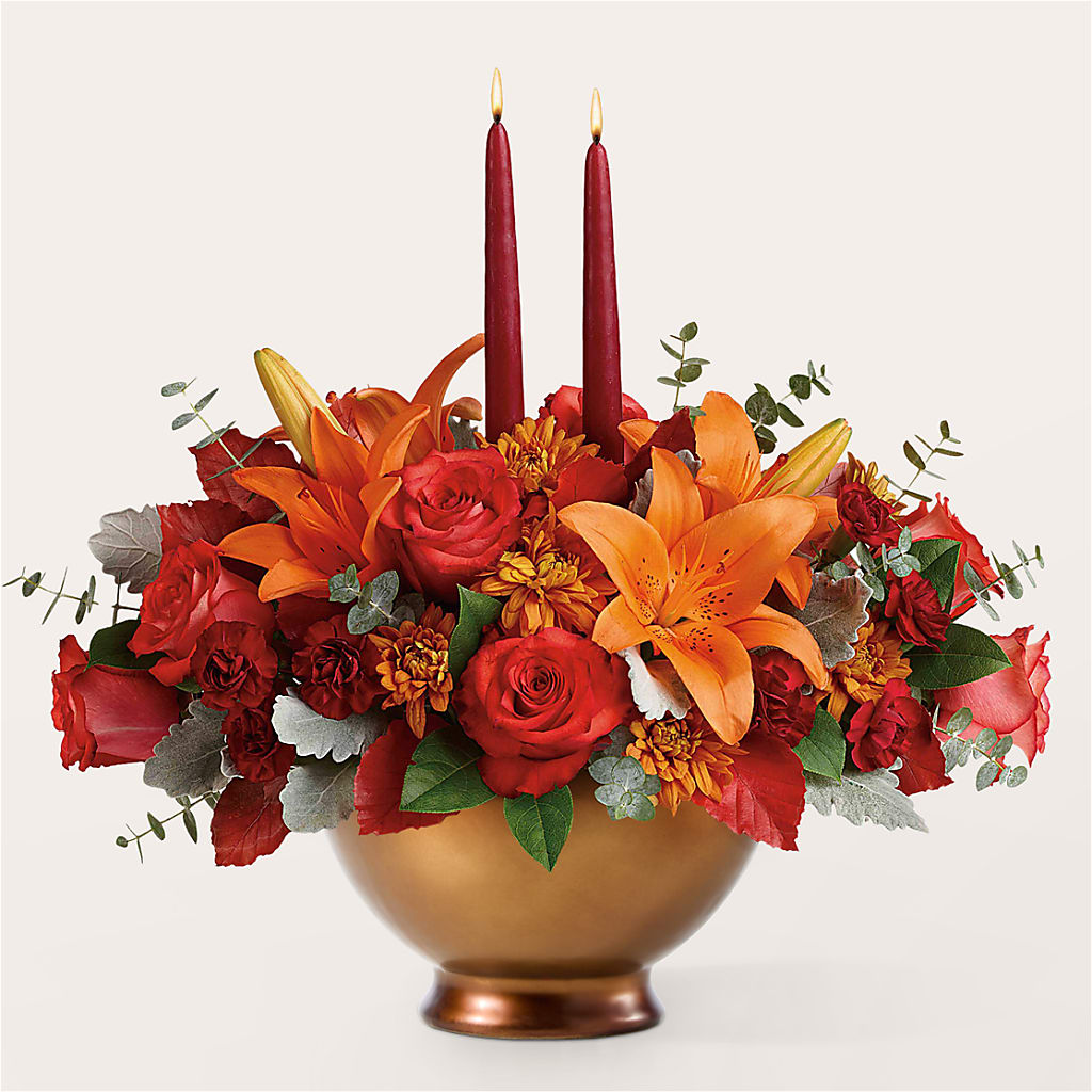 Fruits of Fall Centerpiece –  Sb Floral Too, Davenport IA