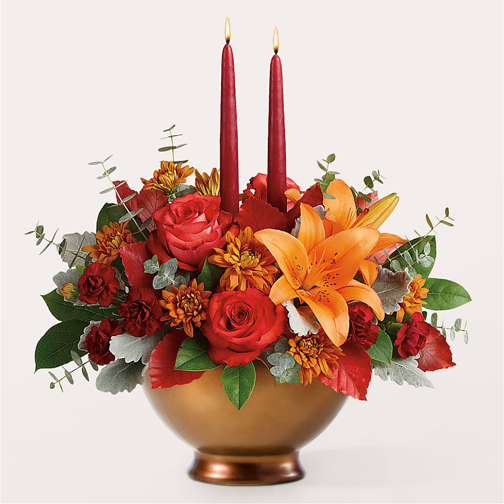 Fruits of Fall Centerpiece –  Sb Floral Too, Davenport IA