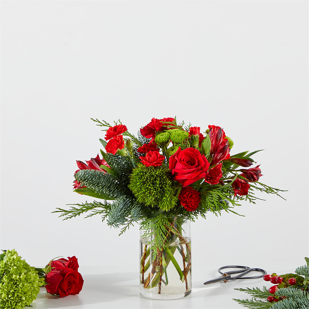 Merry Moment Bouquet – A Florist Original –  Sb Floral Too, Davenport IA