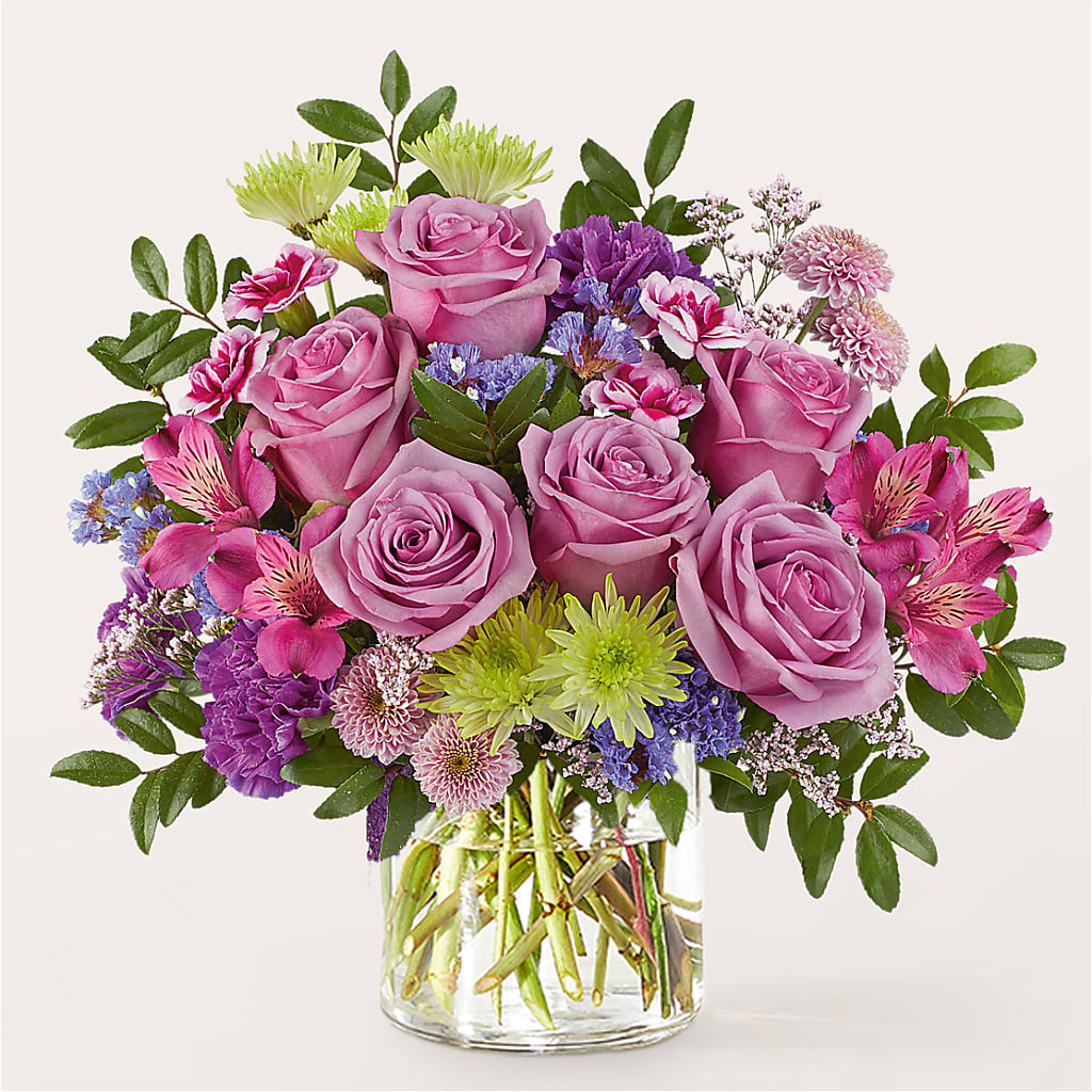 Glass Half Full Bouquet –  Sb Floral Too, Davenport IA