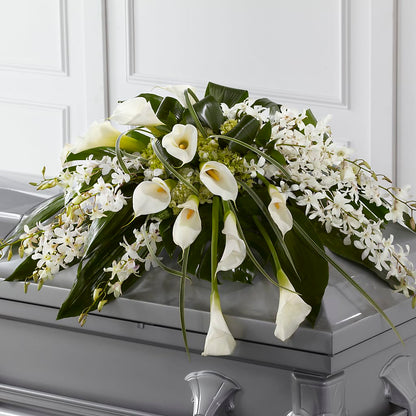 Angel Wings Casket Spray –  Sb Floral Too, Davenport IA