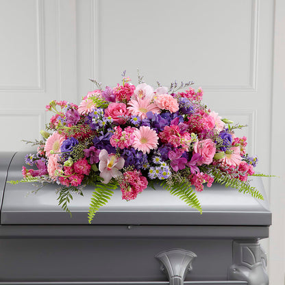 Glorious Garden Casket Spray –  Sb Floral Too, Davenport IA
