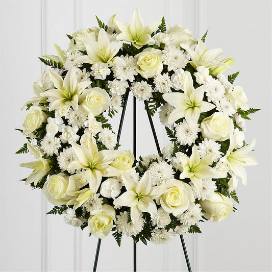 Treasured Tribute Wreath –  Sb Floral Too, Davenport IA