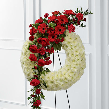 Graceful Tribute Wreath –  Sb Floral Too, Davenport IA