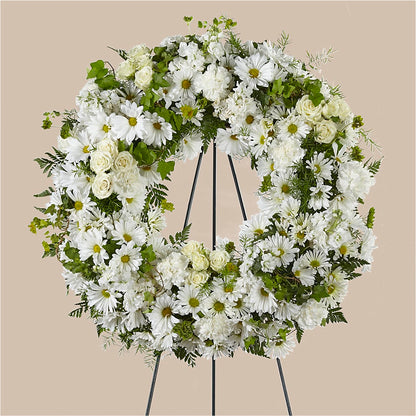 Faithful Wishes Wreath –  Sb Floral Too, Davenport IA