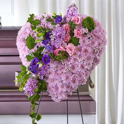 Treasured Love Standing Heart –  Sb Floral Too, Davenport IA