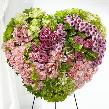Heartwarming Standing Heart –  Sb Floral Too, Davenport IA