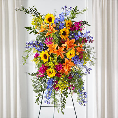 Sunlit Memories Standing Spray (Standard) –  Sb Floral Too, Davenport IA