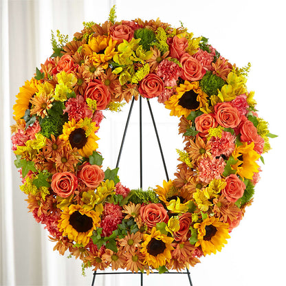 Autumnal Memories Wreath (Standard) –  Sb Floral Too, Davenport IA