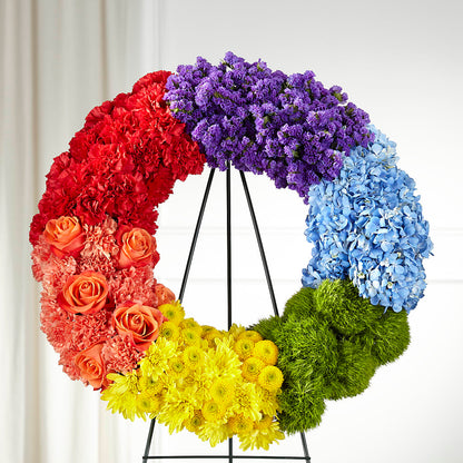 Circle of Love Wreath –  Sb Floral Too, Davenport IA