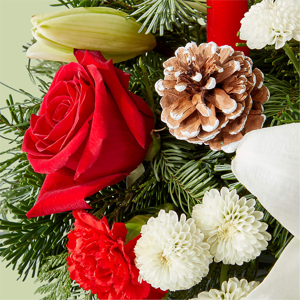 Seasonal Festivities Centerpiece –  Sb Floral Too, Davenport IA
