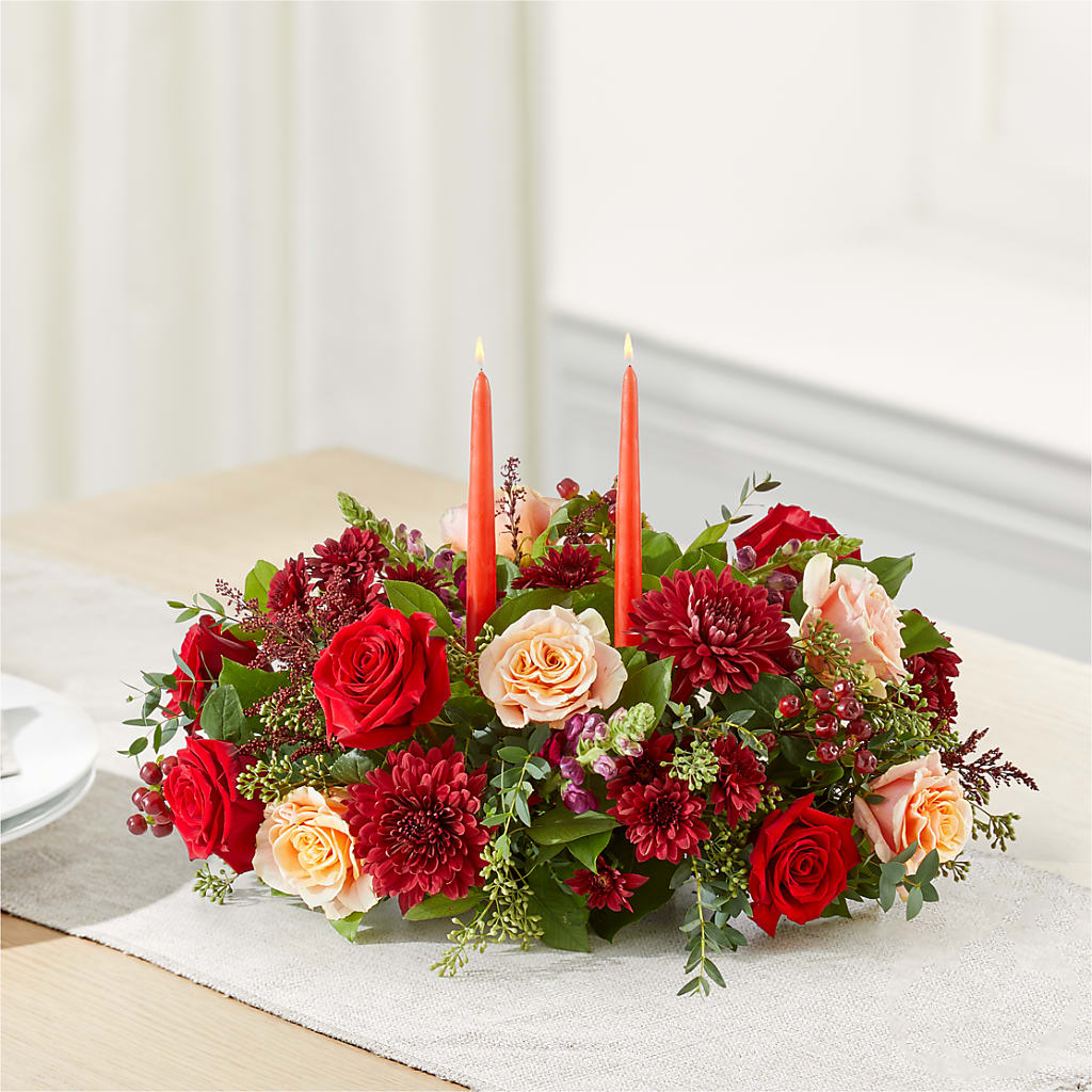 Most Thankful Centerpiece –  Sb Floral Too, Davenport IA
