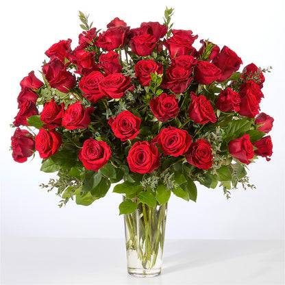 Forever Yours Fifty Stem Red Rose Bouquet –  Sb Floral Too, Davenport IA
