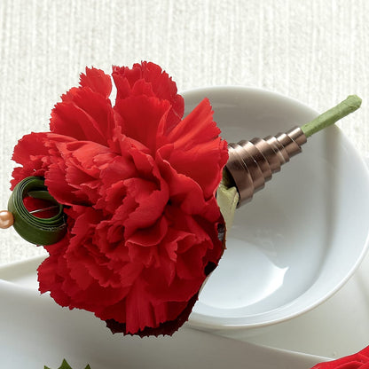Red Carnation Boutonniere –  Sb Floral Too, Davenport IA